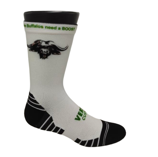 Buffalo Socks (White)